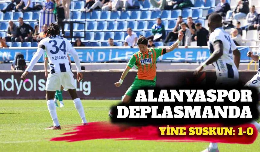 Alanyaspor deplasmanda yine suskun: 1-0