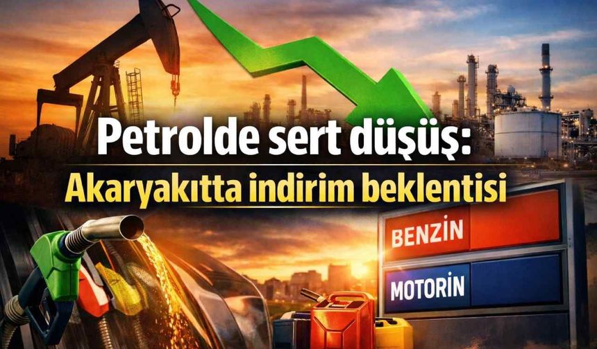 Petrolde sert düşüş: Akaryakıtta indirim beklentisi