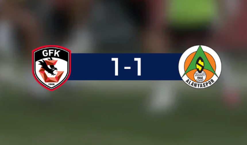 Gaziantep FK - Alanyaspor maçı sona erdi