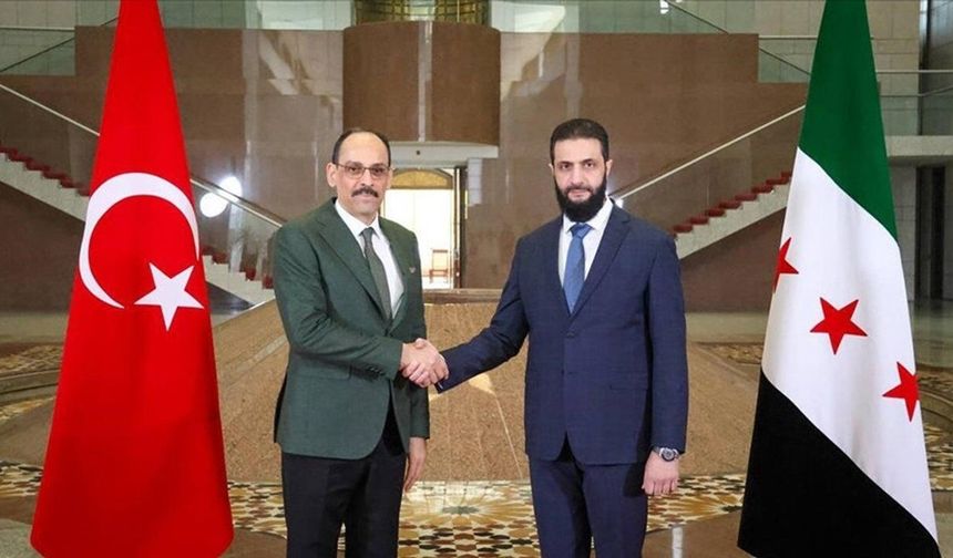 MİT Başkanı Kalın, Suriye lideri eş-Şara ile görüştü