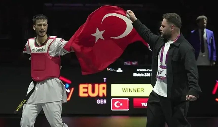 Para tekvandoda Yusuf Yünaçtı'dan altın madalya