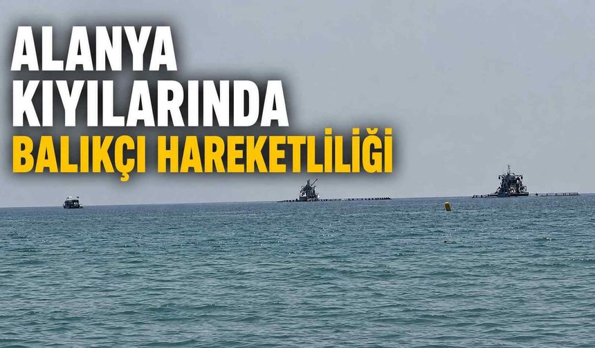 Alanya kıyılarında balıkçı hareketliliği