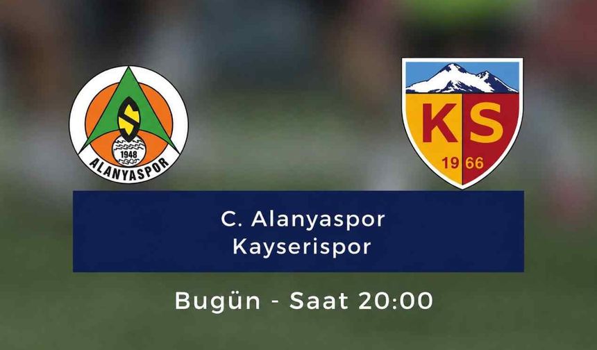 Alanyaspor Kayserispor'a acımadı: 3-1
