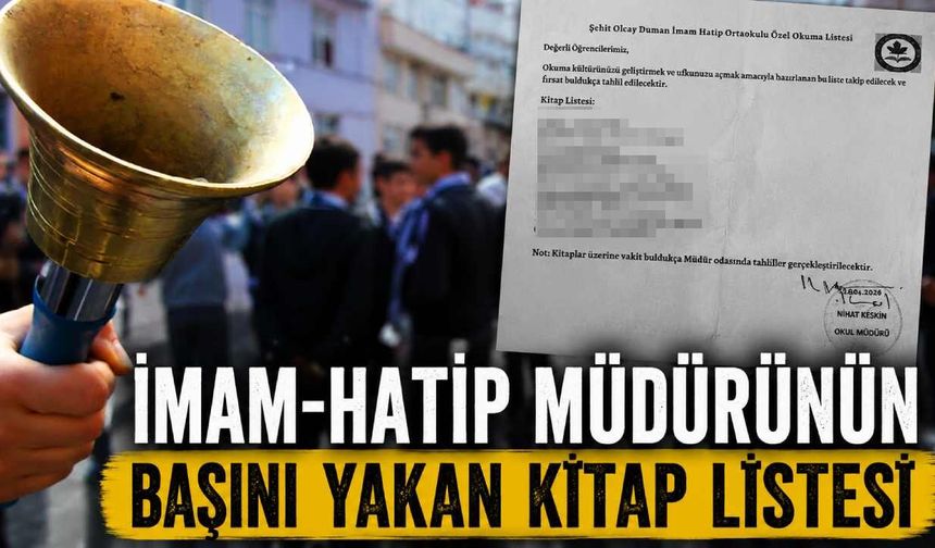 İmam-Hatip müdürünün başını yakan kitap listesi