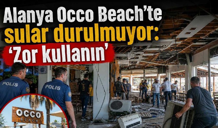 Alanya Occo Beach'te sular durulmuyor: 'Zor kullanın'