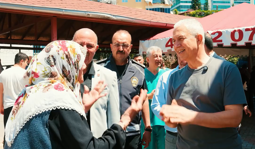 Başkan Özçelik kurban kesim alanların ziyaret etti