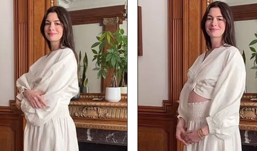 Oyuncu Anne Hathaway 43 yaşında üçüncü çocuğuna hamile