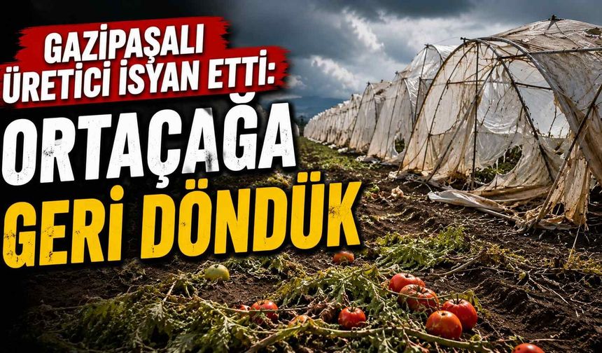 Gazipaşalı üretici isyan etti: Ortaçağa geri döndük