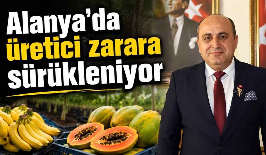 'Alanya'da üretici zarara sürükleniyor'