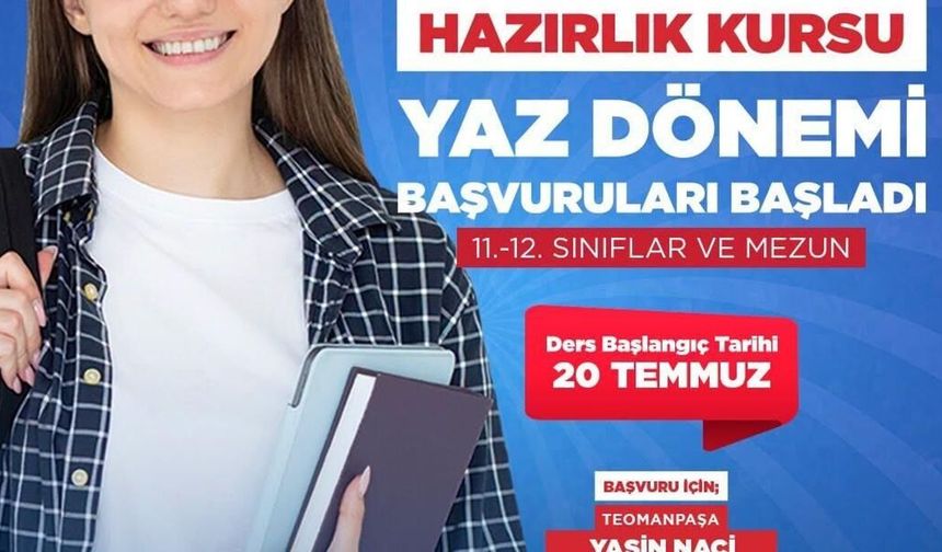 Kepez'de ücretsiz YKS yaz kursu başvuruları başladı