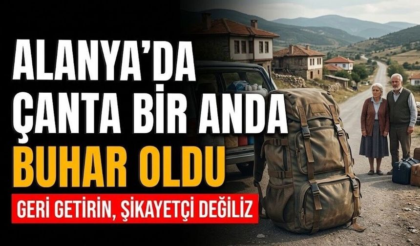 Kadıpaşa'da unutulan yayla çantasını alanlara çağrı