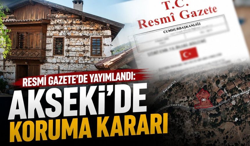 Akseki'deki tarihi yapının koruma alanı tescillendi
