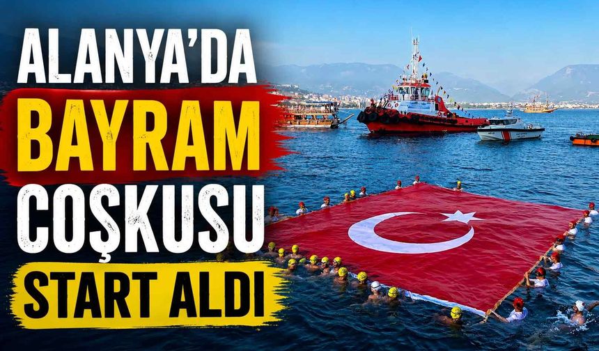 Alanya'da bayram coşkusu start aldı