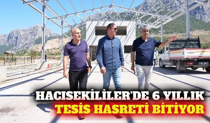 Konyaaltı Hacısekililer'de 6 yıllık tesis hasreti bitiyor