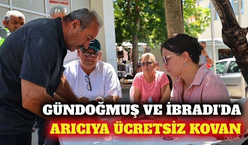 Gündoğmuş ve İbradı'da üreticiye ücretsiz kovan desteği
