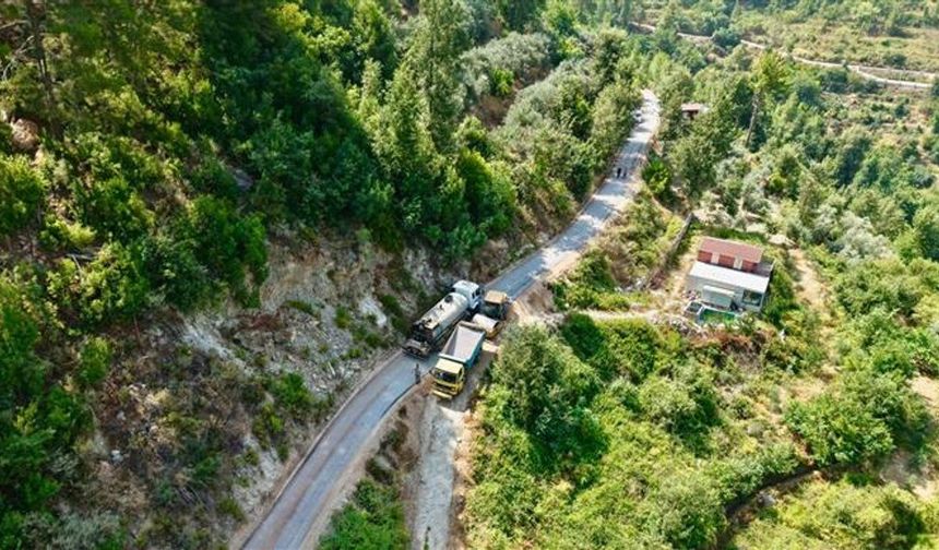 Alanya'da yayla yollarına 4 kilometrelik asfalt
