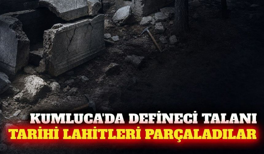 Kumluca'daki İdebessos Antik Kenti'nde kaçak kazı tahribatı