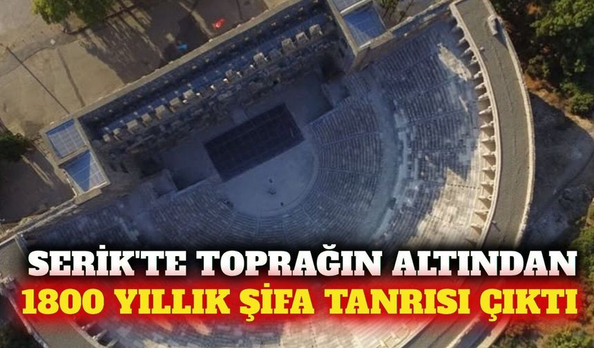 Serik'te 1800 yıllık şifa tanrısı heykeli bulundu