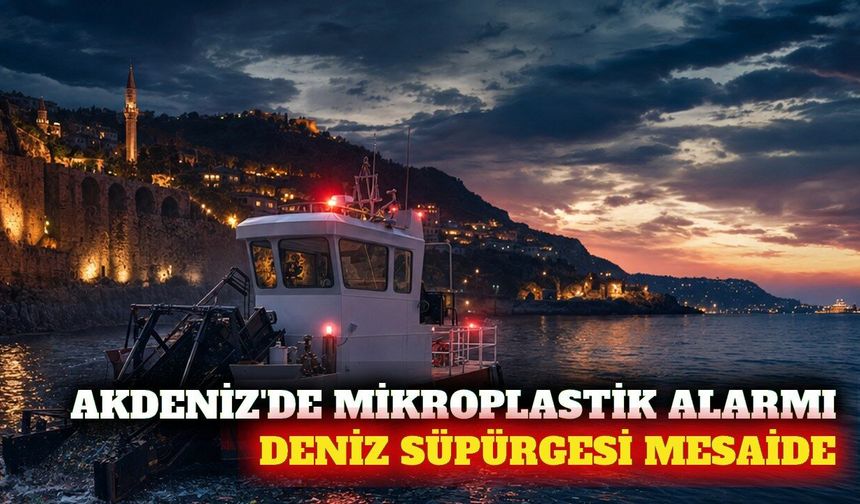 Antalya'da deniz süpürgesi mikroplastik temizliğine başladı