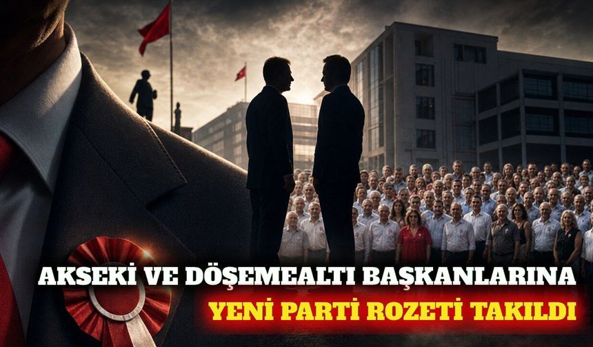 Akseki ve Döşemealtı başkanları Yeni Parti'ye katıldı