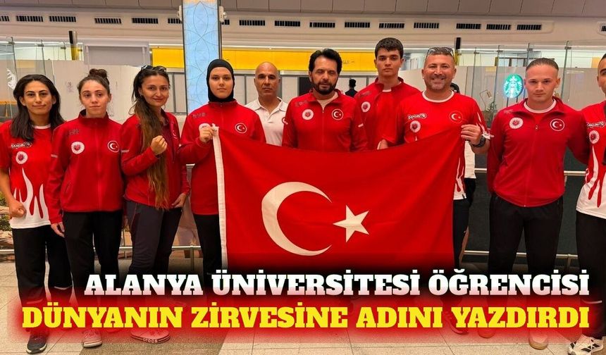 Alanya Üniversitesi öğrencisi Öztek'ten dünya derecesi