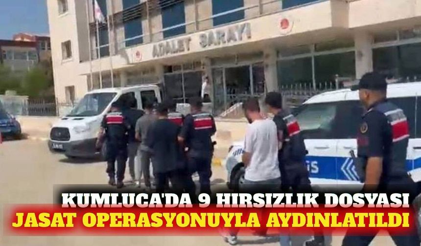 Kumluca'da JASAT operasyonuyla 9 hırsızlık çözüldü