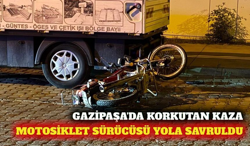 Gazipaşa'da motosiklet ile otomobil çarpıştı: Bir yaralı