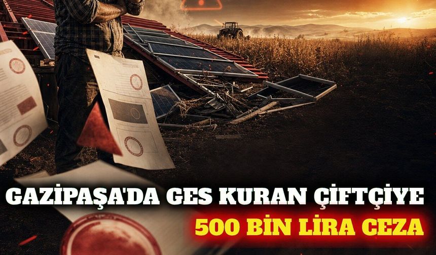 Gazipaşa'da GES kuran çiftçilere 500 bin TL ceza iddiası