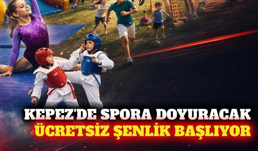 Kepez'de ücretsiz spor şenliği 27 Ağustos'ta başlıyor