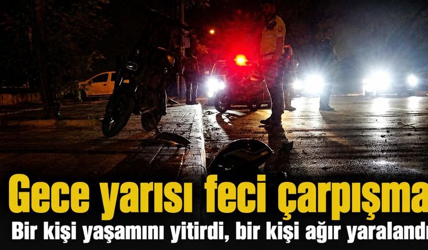 Konyaaltı'nda motosiklet yayaya çarptı: Sürücü hayatını kaybetti
