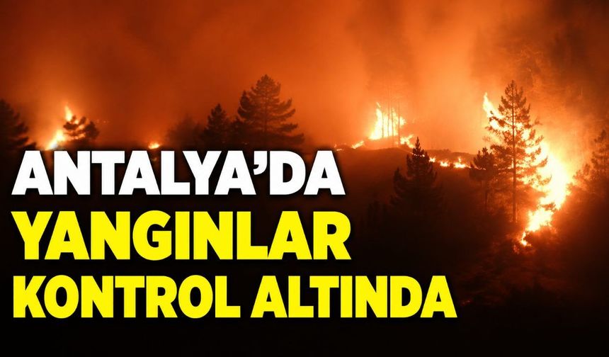 Antalya'da Alanya ve Kaş'taki orman yangınları kontrol altına alındı
