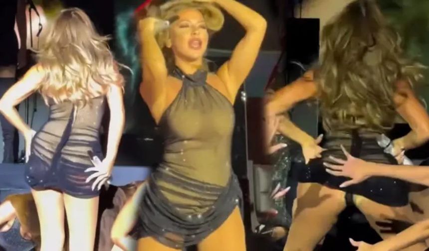 Hadise Antalya'da dansıyla yıktı geçti
