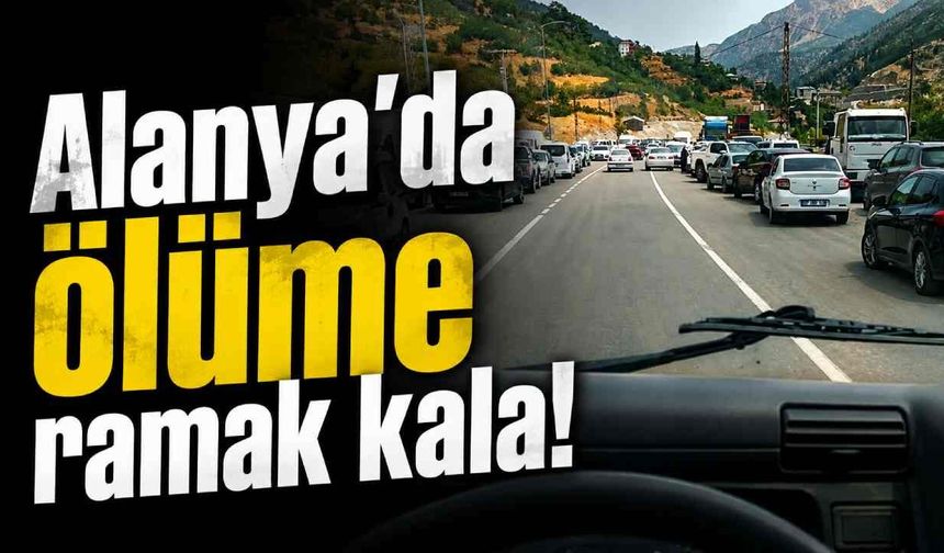 Alanya Çayarası Yaylası’nda dar yol trafiği kilitliyor