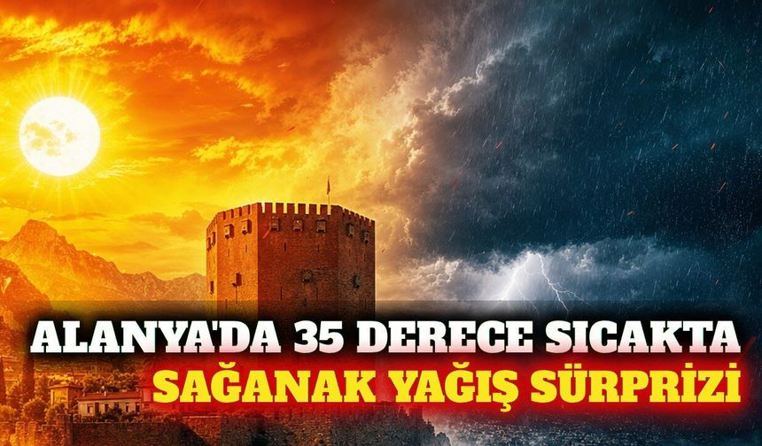 Alanya'da 2 Eylül hava durumu: Hem sıcak hem sağanak