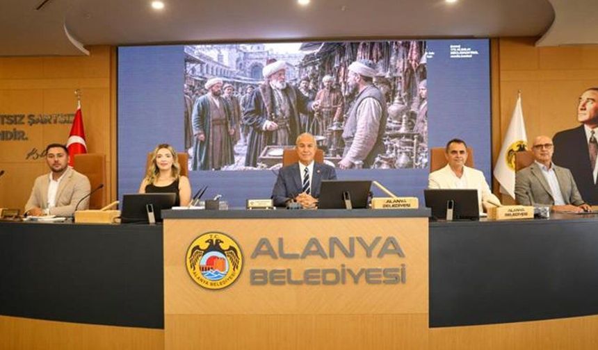 Alanya belediyesi eylül ayı meclis toplantısı yapıldı