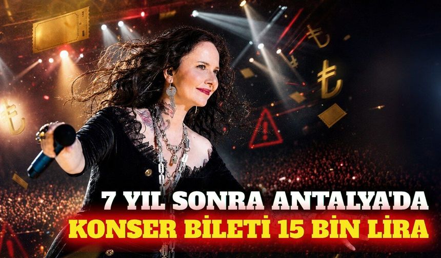 Şebnem Ferah 7 yıl aradan sonra Antalya'da sahne alacak
