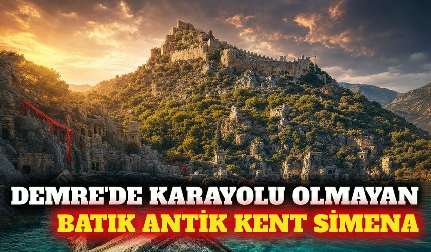 Demre'de karayolu olmayan antik kent: Simena
