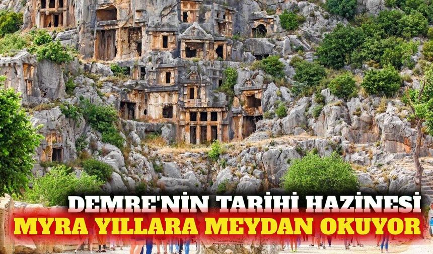 Demre'deki Myra Antik Kenti binlerce yıllık tarih sunuyor
