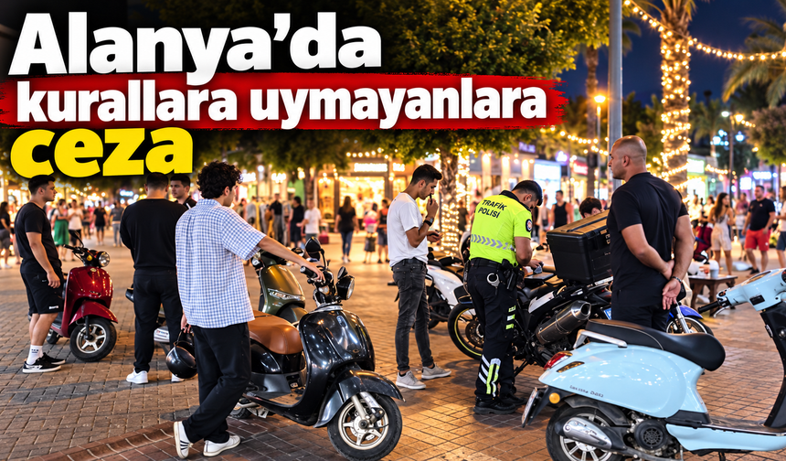 Alanya’da kurallara uymayanlara ceza