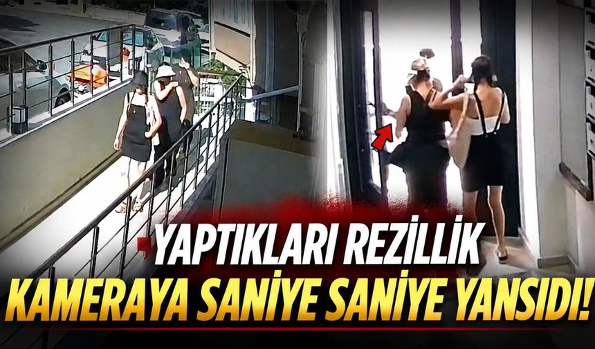 Yaptıkları rezillik kameraya saniye saniye yansıdı!