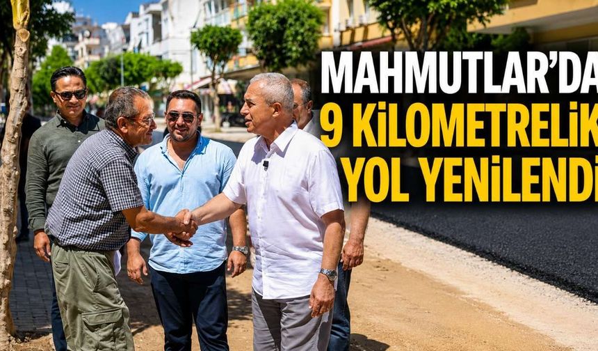 Alanya Mahmutlar’da 9 kilometrelik asfalt çalışması tamamlandı