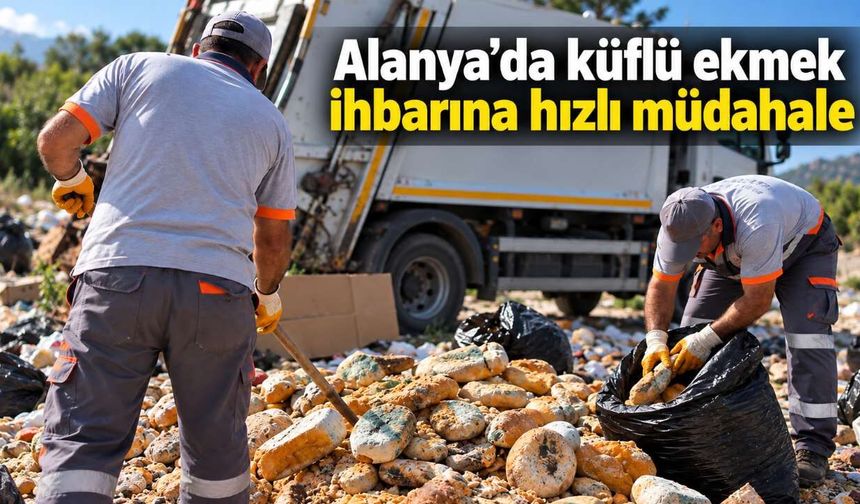 Alanya’da küflü ekmek ihbarına hızlı müdahale