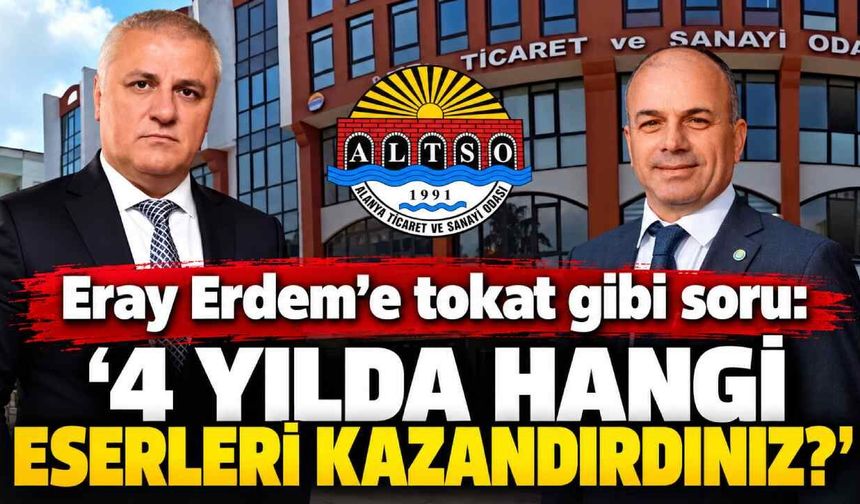 Eray Erdem'e tokat gibi soru: '4 yılda hangi eserleri kazandırdınız?'