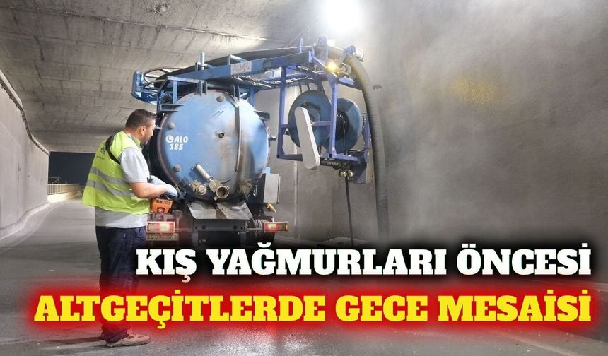ASAT, Antalya merkezdeki altgeçitlerde kış hazırlığında