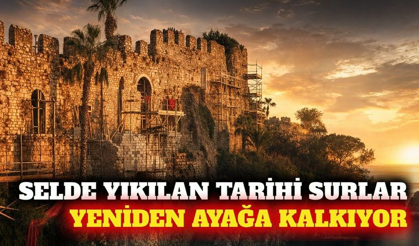 Antalya Kaleiçi surlarında restorasyon sona eriyor