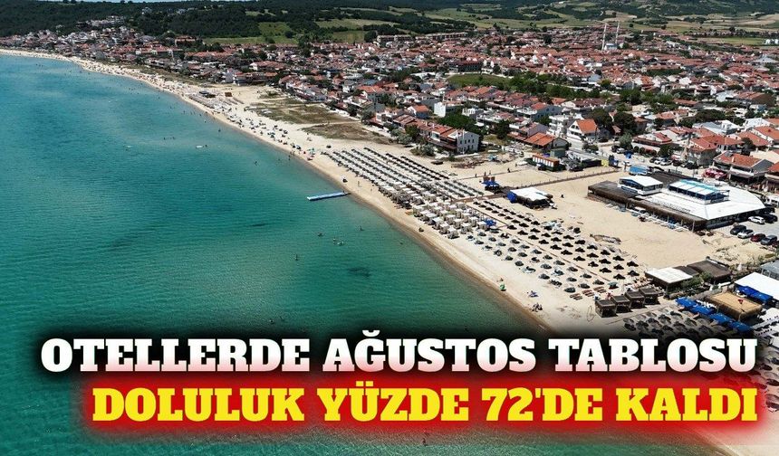 Otellerde ağustos ayı doluluk oranı yüzde 72,67 oldu