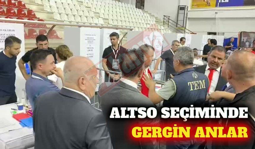 ALTSO seçiminde gerginlik: Oy kullanma işlemi yenilendi