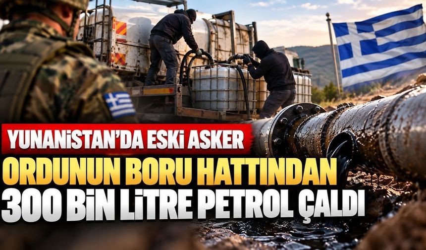 Ordunun boru hattından 300 bin litre petrol çaldılar