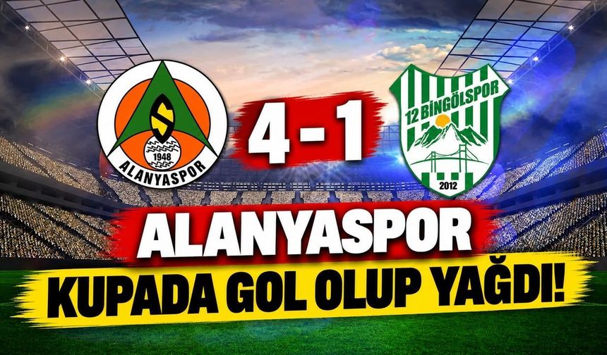 Alanyaspor kupada gol olup yağdı! 4 golle turu geçti