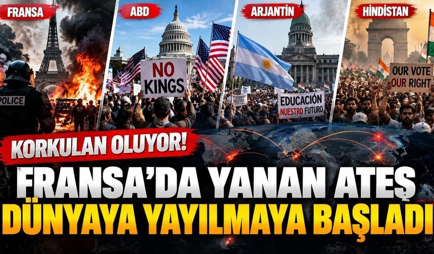 Dünya sokaklara döküldü! Fransa'da 1.200 gözaltı, ABD'den Hindistan'a protesto dalgası